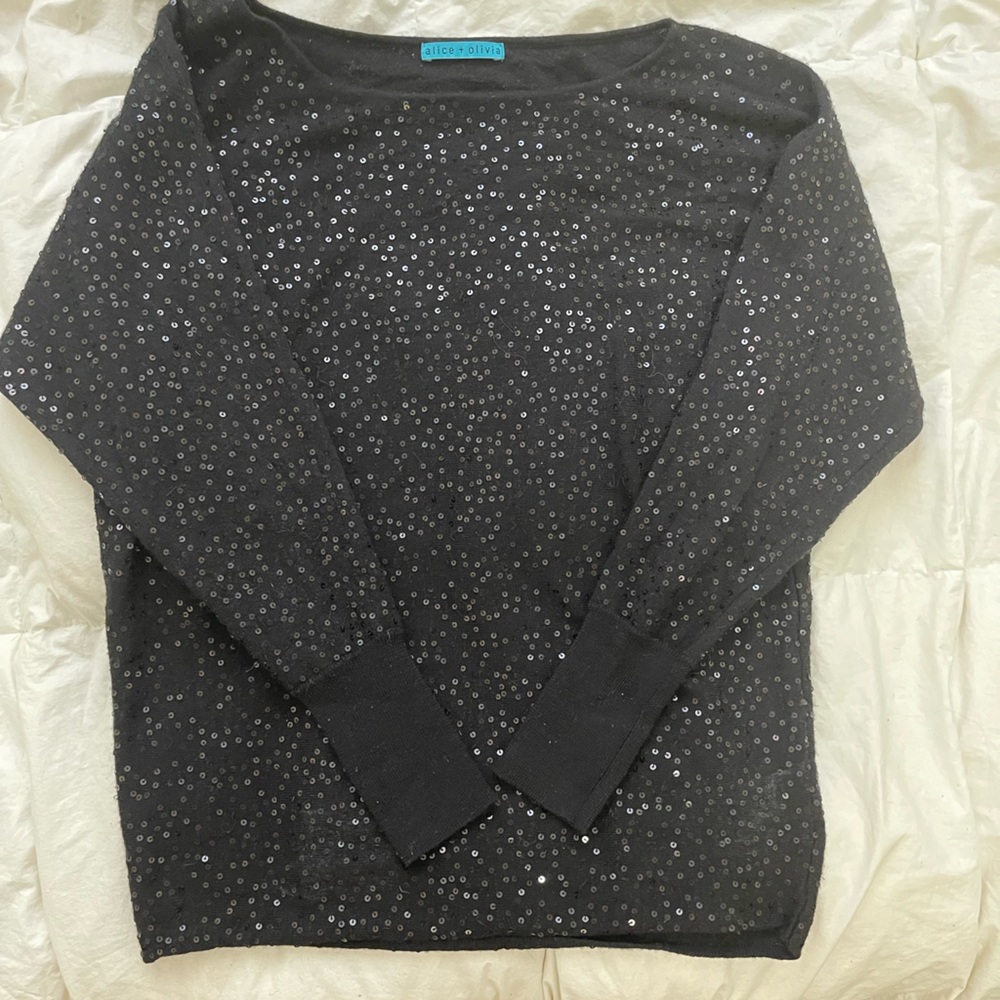 Alice+Olivia Women's Sequin Sweater